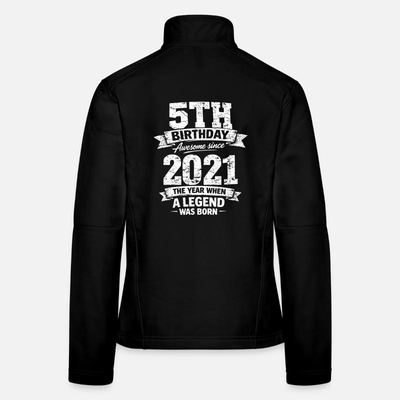 5e anniversaire 2021 Legend Vintage Design Veste en tissu softshell Femme