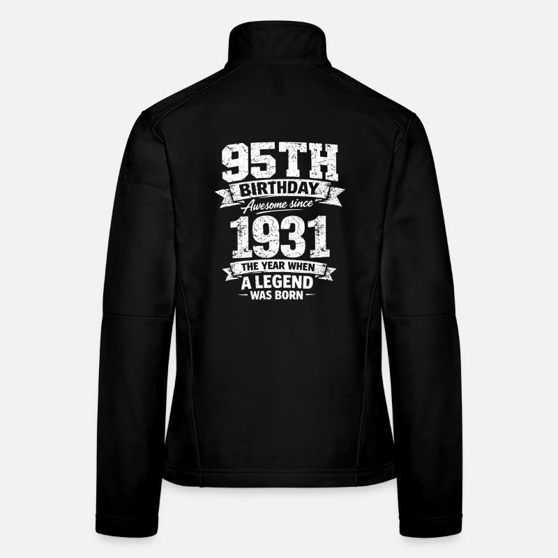 95th Birthday 1931 Legend Vintage Design Women's Softshell Jacket