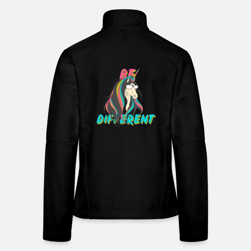 Fête de nerds de la licorne Be Different Veste en tissu softshell Femme