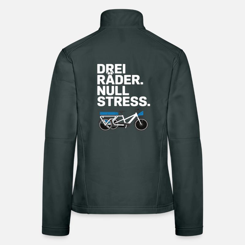 Drei Räder Null Stress Lastenrad Frauen Softshelljacke