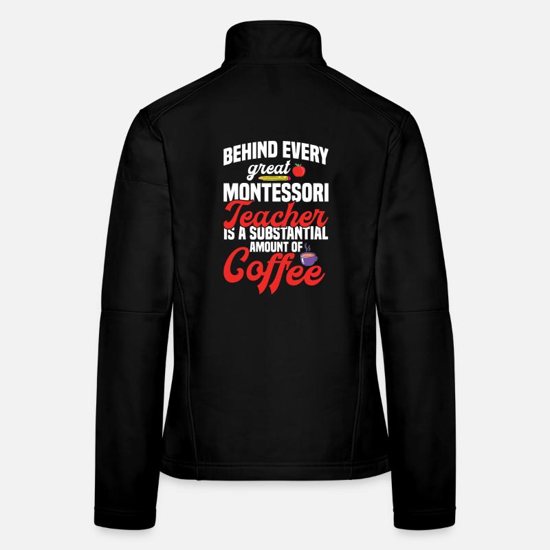 École Montessori de Méthode d’Appréciation des Enseignants Veste en tissu softshell Femme