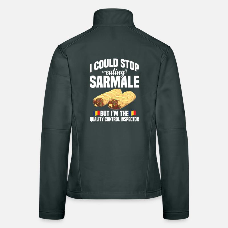  Sarmale Control Inspector Romanian Snack Dish Women's Softshell Jacket