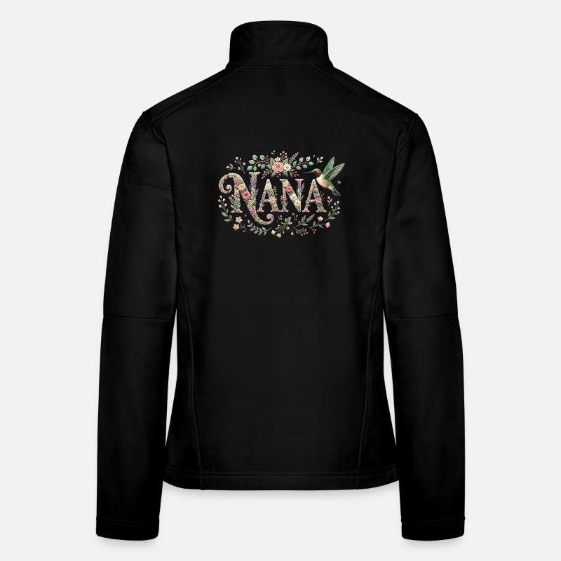 Grand-mère du colibri à gorge rubis Veste en tissu softshell Femme