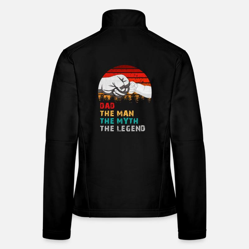 Papa Der Mann Der Mythos Die Legende Lustiges Geschenk Frauen Softshelljacke