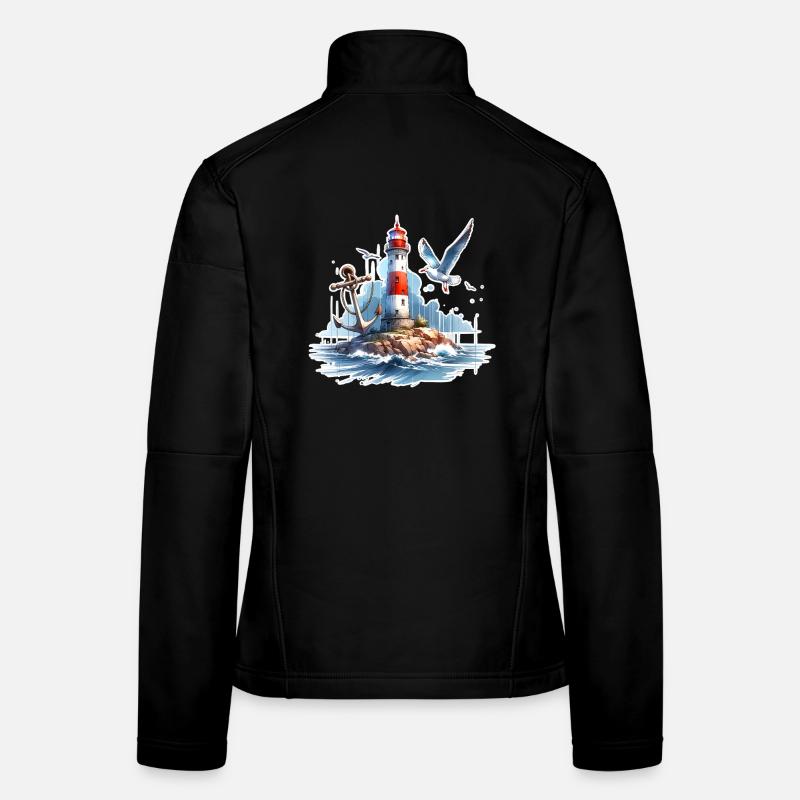 Mouette Ancre du Phare Veste en tissu softshell Femme