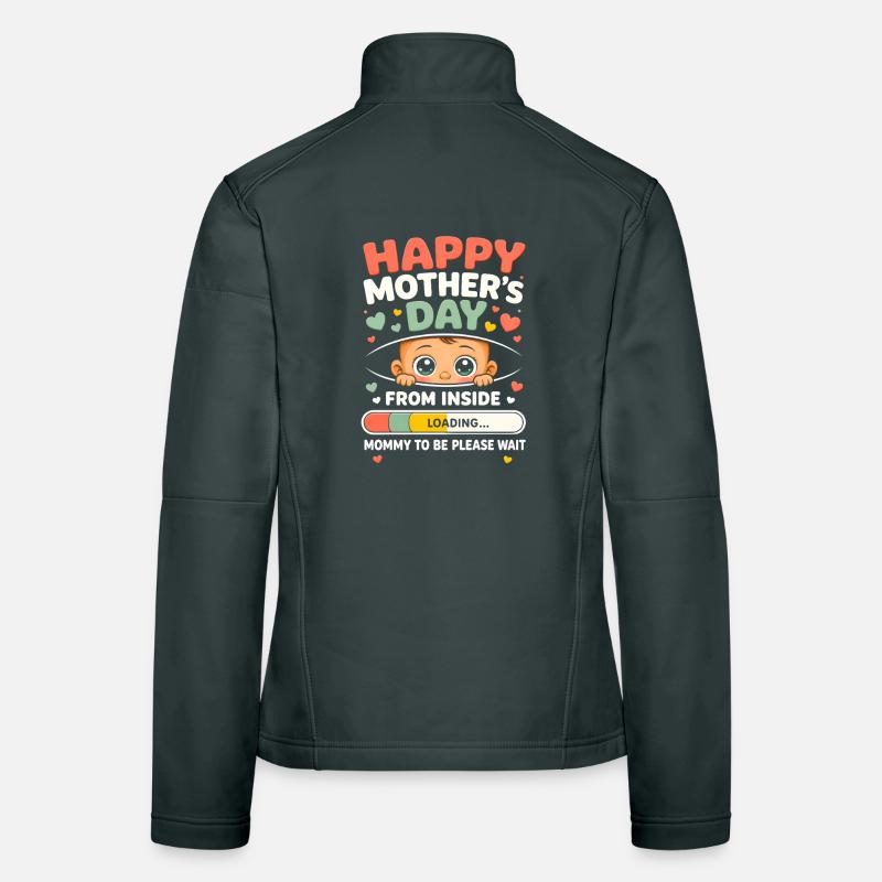 Happy Mothers Day from Inside Mommy to-Be Loading Frauen Softshelljacke