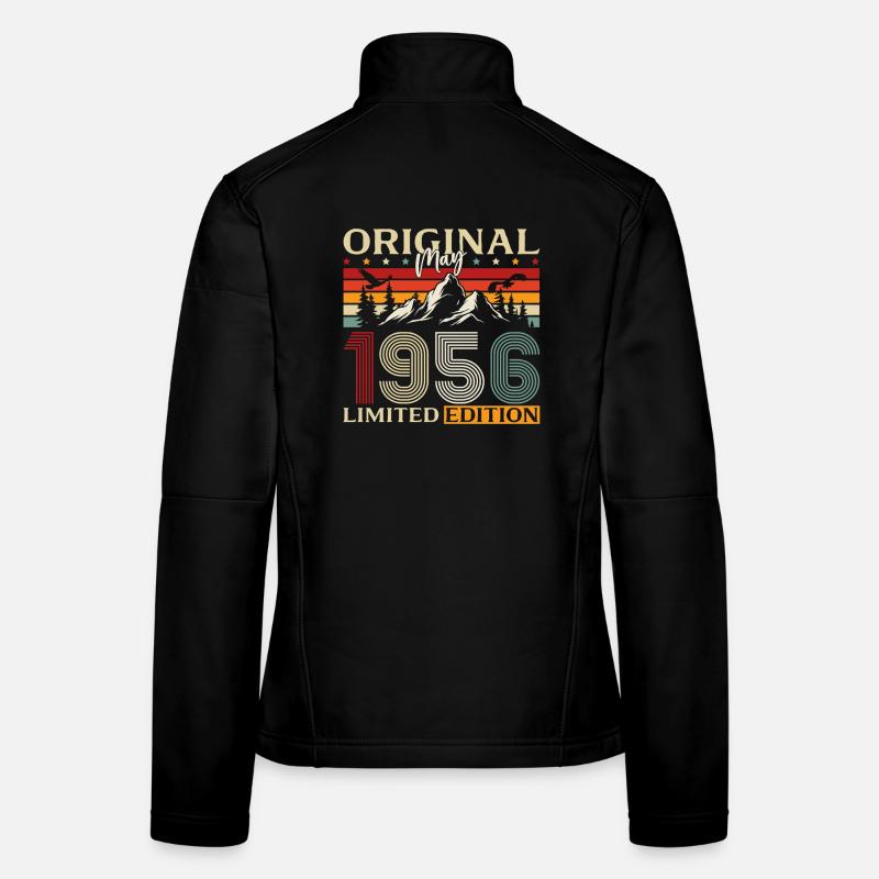 70th Birthday Gift Original May 1956 Women's Softshell Jacket
