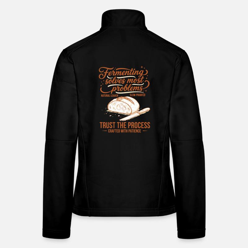 Sauerteigfermentation löst Probleme Frauen Softshelljacke