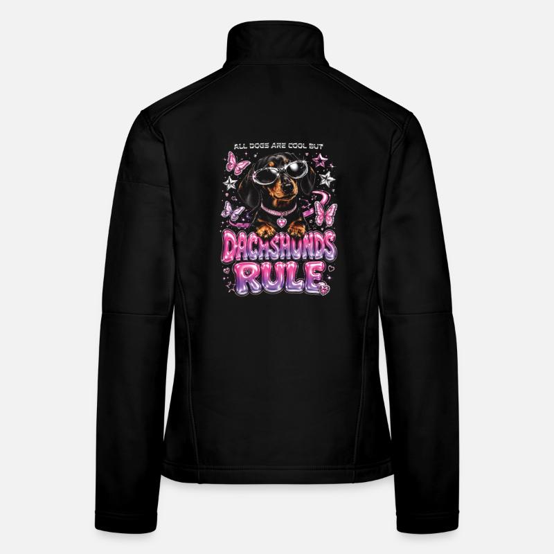 Tous les chiens sont cool mais les teckels dominent Veste en tissu softshell Femme