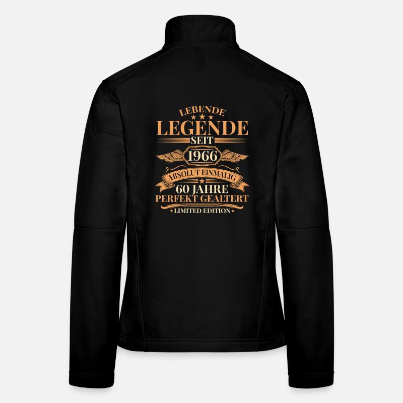 Baujahr 1966 Lebende Legende – 60. Geburtstag Frauen Softshelljacke
