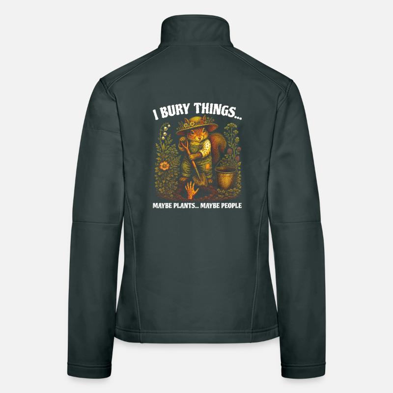 Ich vergrabe Dinge, vielleicht pflanze ich Eichhörnchen. Frauen Softshelljacke