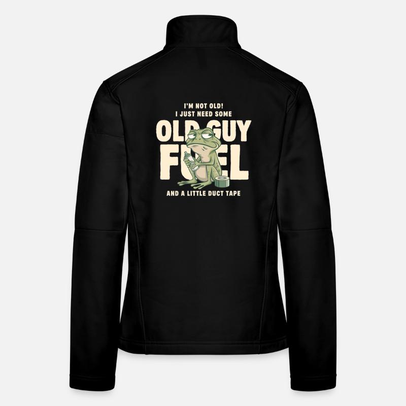 Old Guy Fuel Frog Meme Tee Women's Softshell Jacket