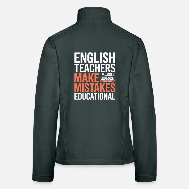 Enseignant d’anglais langue seconde langue seconde : professeur d’anglais fait carrière dans l’enseignement Veste en tissu softshell Femme