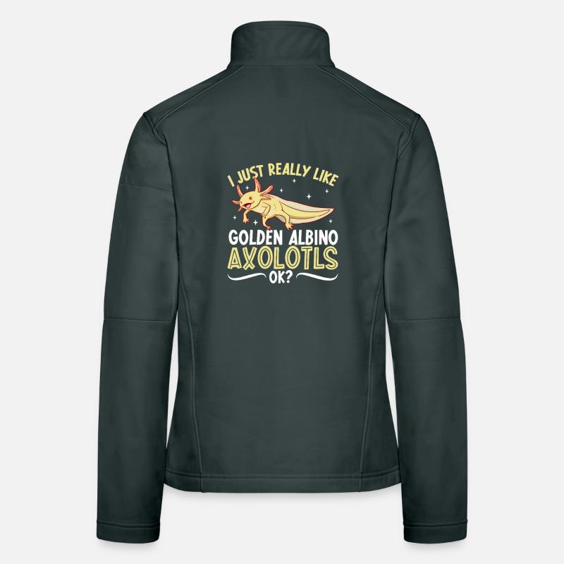 J’adore mon Axolotl albinos doré Veste en tissu softshell Femme