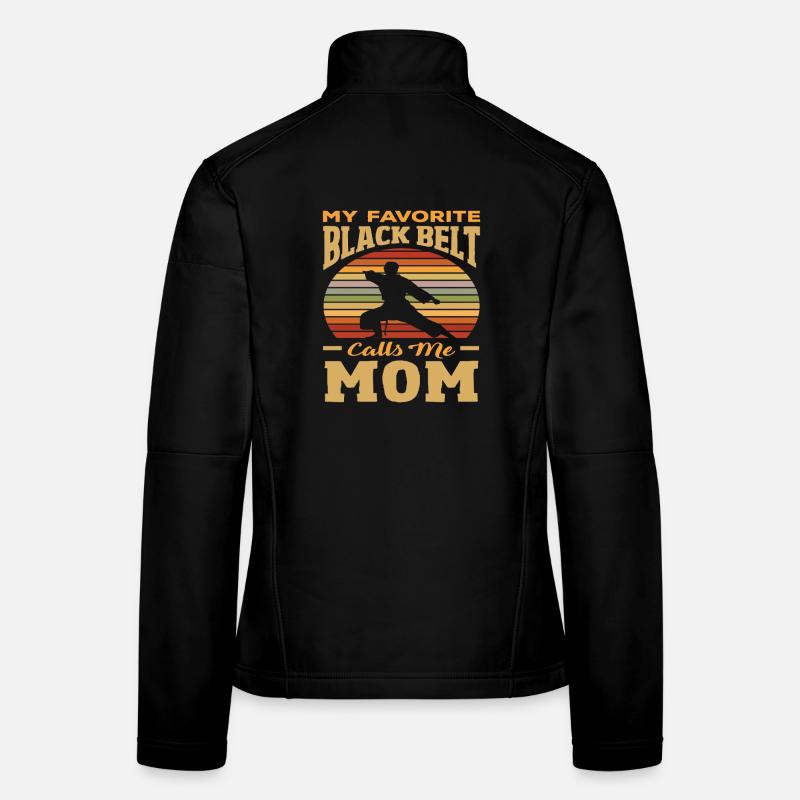 Ma ceinture noire préférée m’appelle maman Veste en tissu softshell Femme