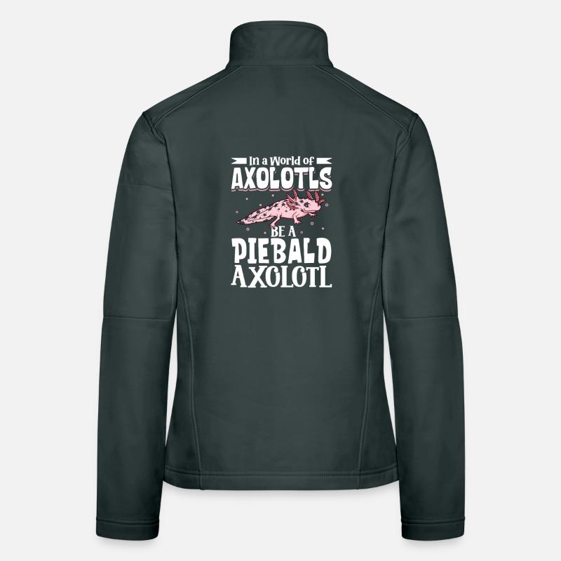 Sei ein Piebald Axolotl Frauen Softshelljacke