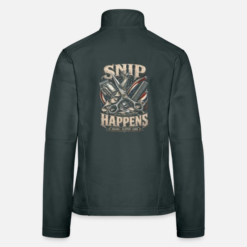 Barbier Snip Snip Arrive Veste en tissu softshell Femme