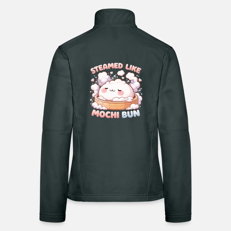 Onsen Thermalbad Bad Streamed Like Mochi Bun Frauen Softshelljacke