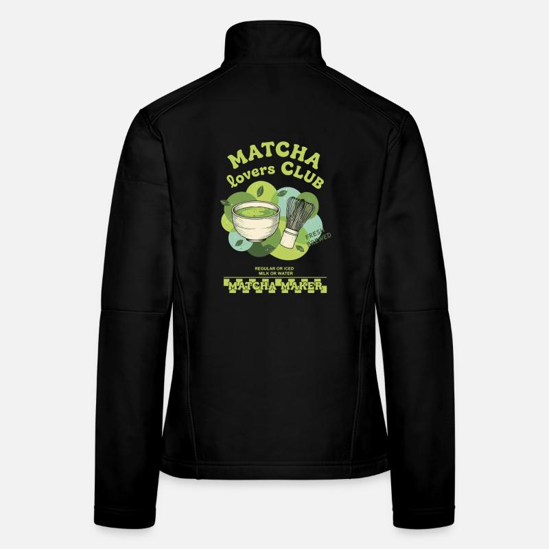Matcha Lovers Club Fresh Brewed Matcha Maker Tea Frauen Softshelljacke