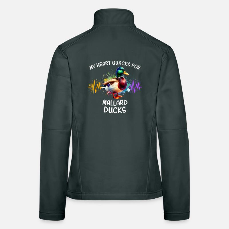 Mallard Heart Line Women's Softshell Jacket