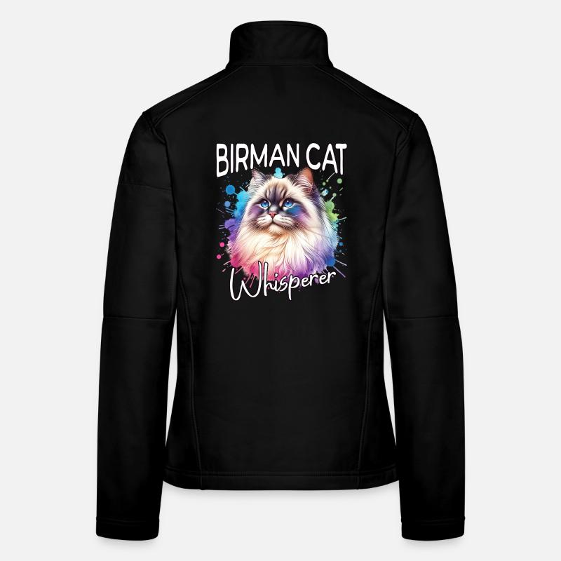 Birma Katze Flüsterer Frauen Softshelljacke