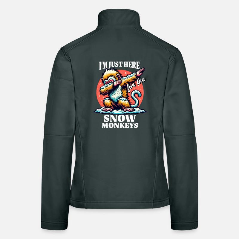 Funny Snow Monkey Sayings Women's Softshell Jacket