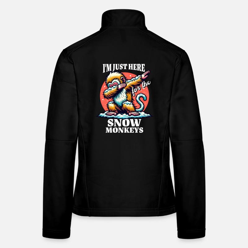 D’étranges expressions du singe des neiges Veste en tissu softshell Femme