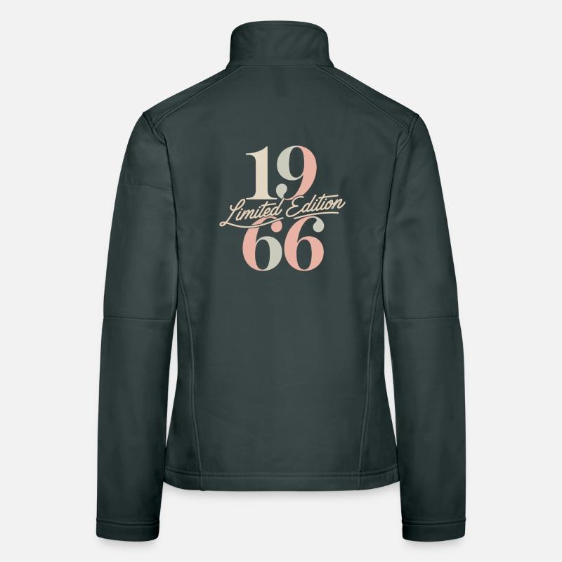 Édition limitée 1966 Vintage Birthday Veste en tissu softshell Femme