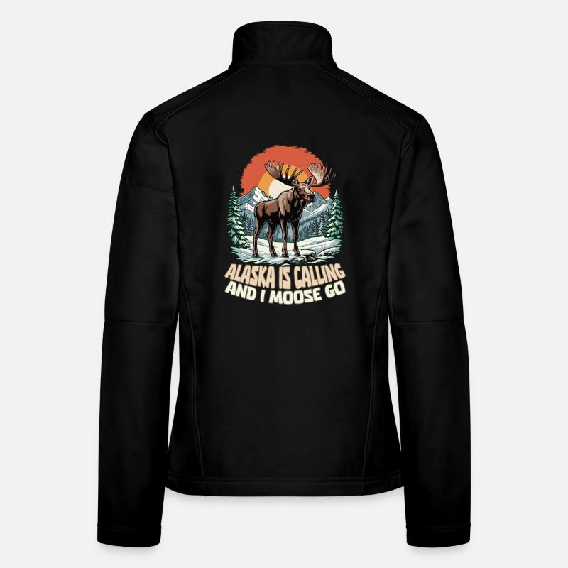 Alaska ruft und ich werde Seltsam Frauen Softshelljacke