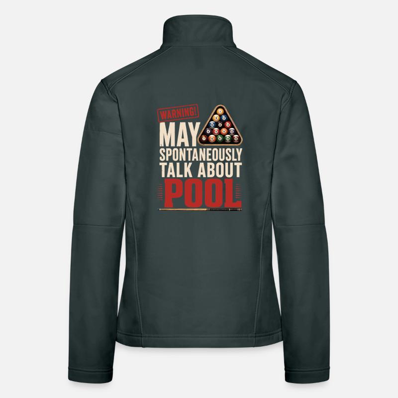 T-shirt de billard avec l’inscription Veste en tissu softshell Femme