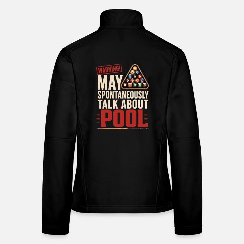 T-shirt de billard avec l’inscription Veste en tissu softshell Femme