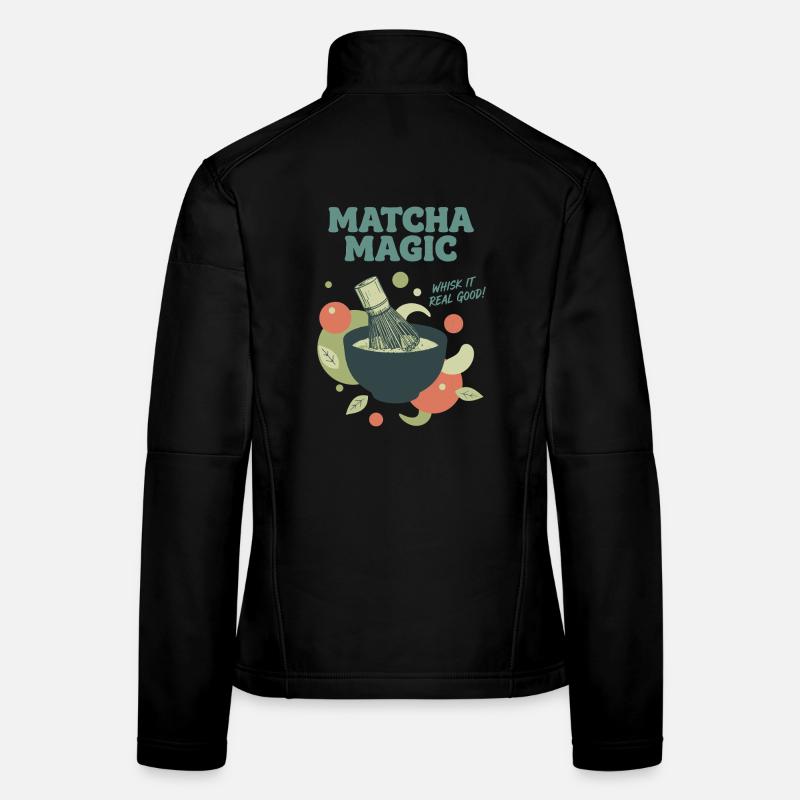 Matcha Magic Schlag es richtig gut, grüner Tee Matcha Frauen Softshelljacke