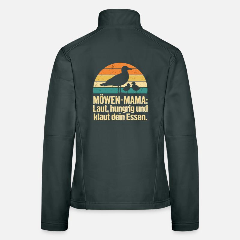 Möwenmama Laut Hungrig Klaut Essen Frauen Softshelljacke