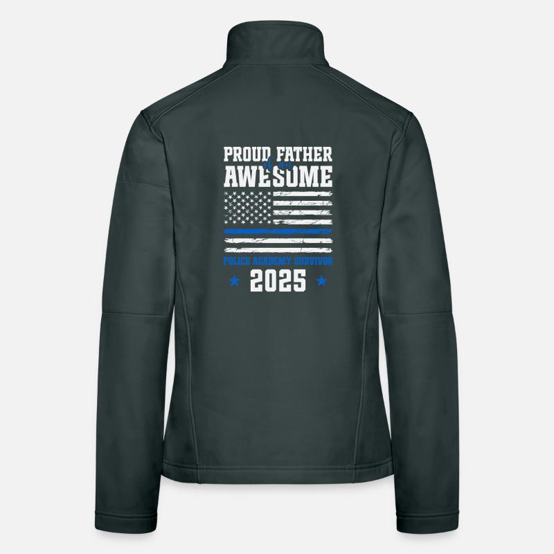 Stolzer Vater einer großartigen Polizeiakademie Frauen Softshelljacke