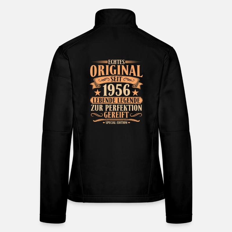 Original seit 1956 – 70. Geburtstag Retro Frauen Softshelljacke
