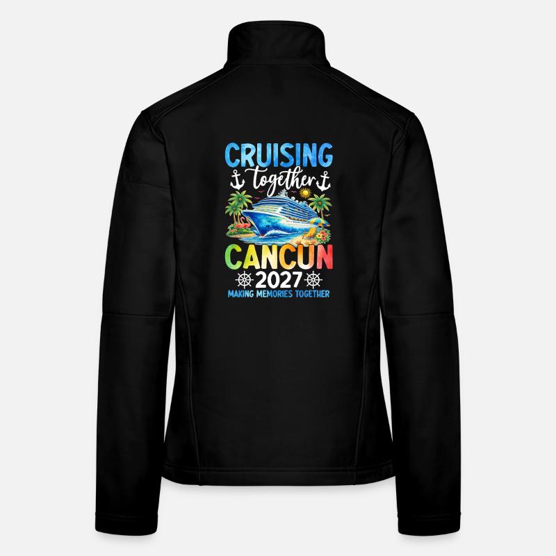 Croisière ensemble Cancún 2027 Veste en tissu softshell Femme