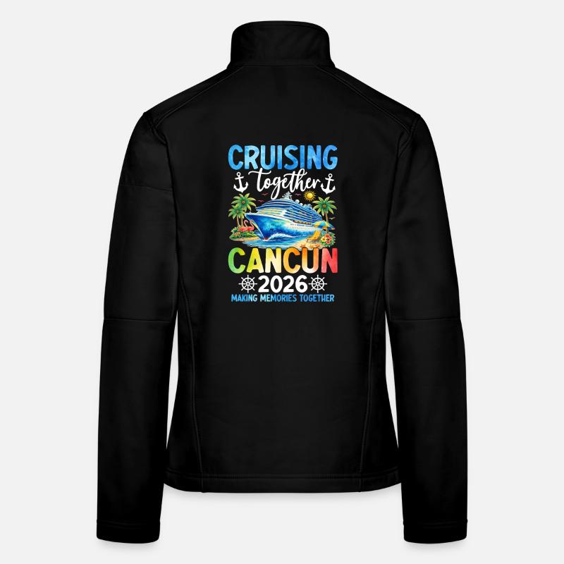 Croisière ensemble Cancún 2026 Veste en tissu softshell Femme