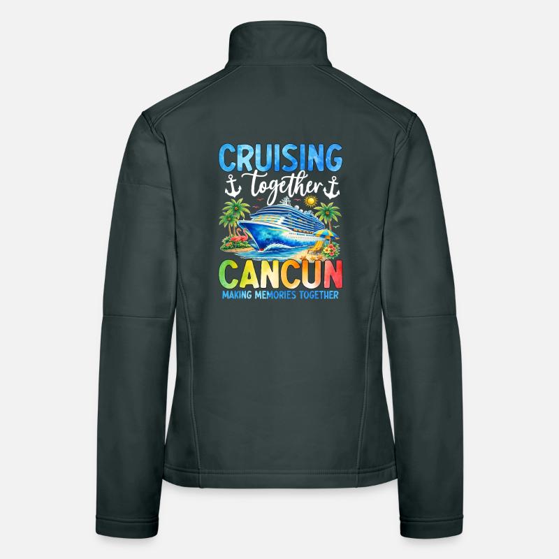 Croisière ensemble à Cancún Veste en tissu softshell Femme