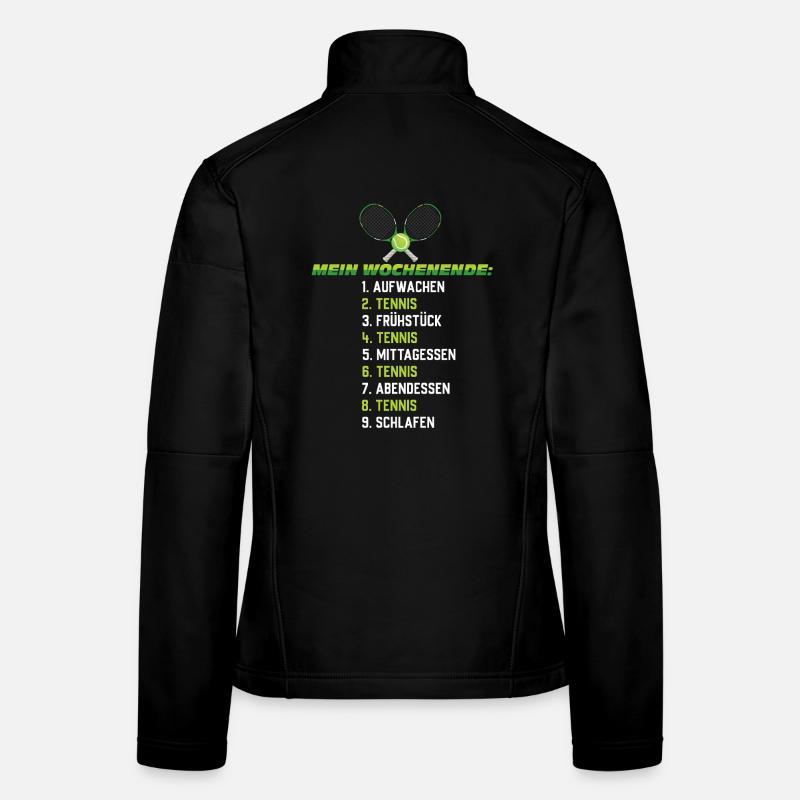 Tennis Wochenendplan – Lustiger Zeitplan Frauen Softshelljacke