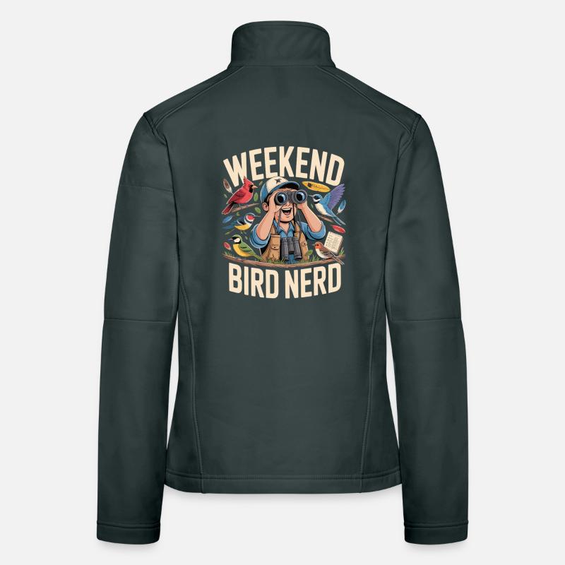 Weekend Bird Nerd Vogelbeobachter Frauen Softshelljacke