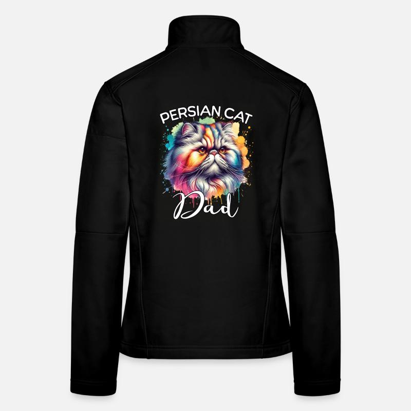 Persian Cat Dad Women's Softshell Jacket