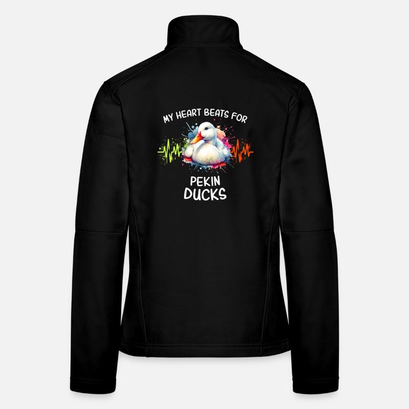 Peking Duck Heart Line Women's Softshell Jacket
