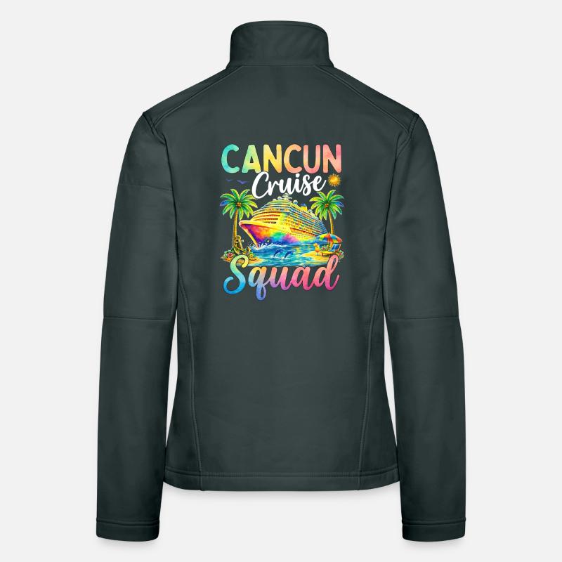 Équipe de croisière de Cancún Veste en tissu softshell Femme