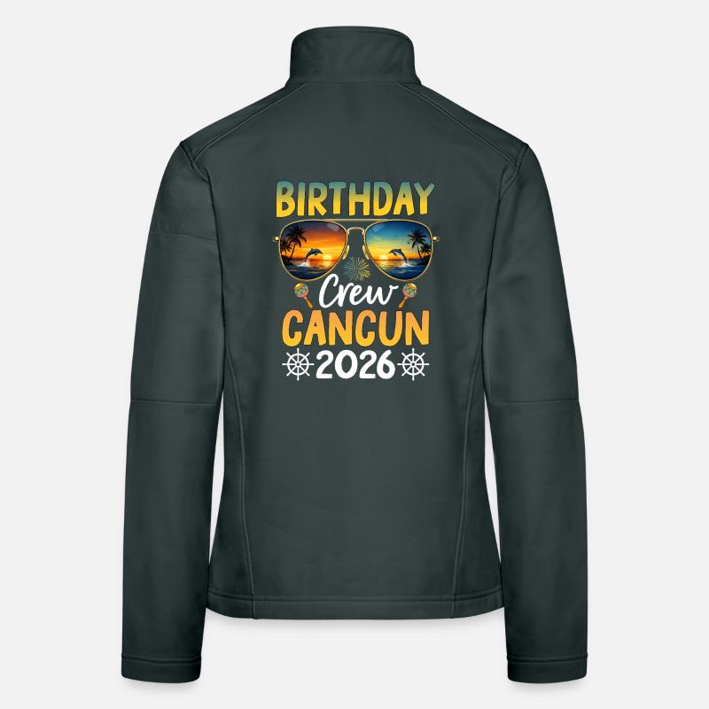 Birthday Crew Cancun 2026 Frauen Softshelljacke