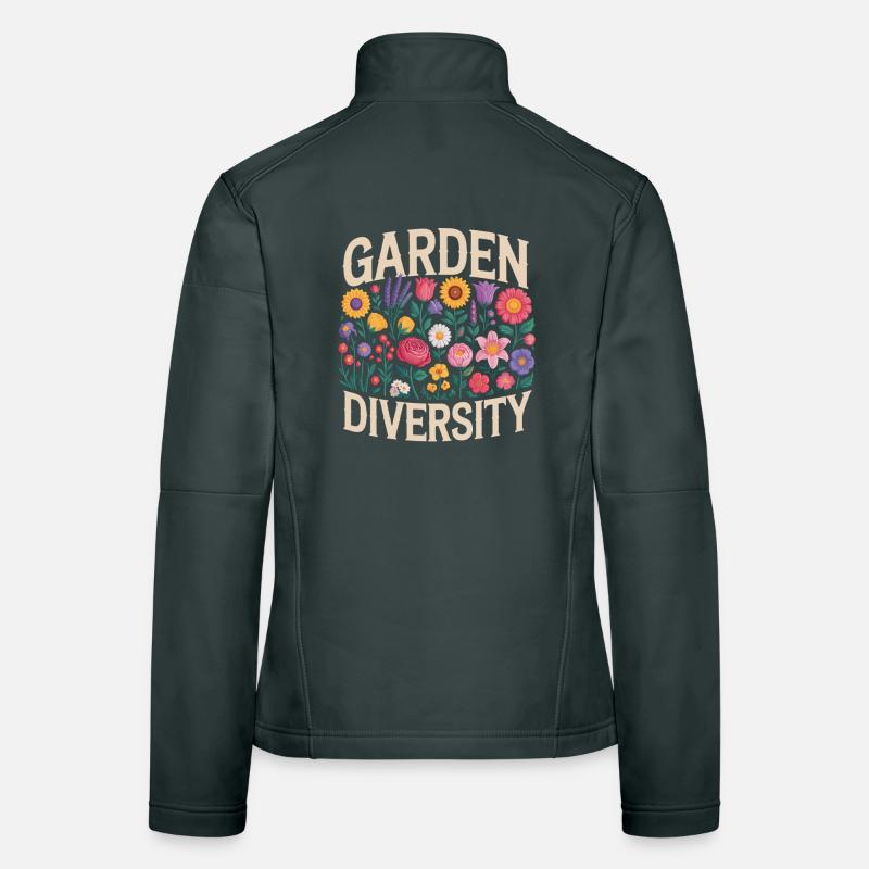 Jardin Diversité Florale Veste en tissu softshell Femme
