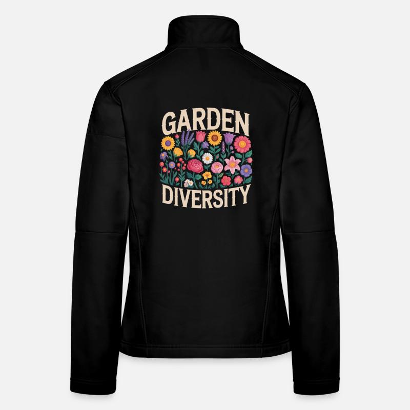Jardin Diversité Florale Veste en tissu softshell Femme