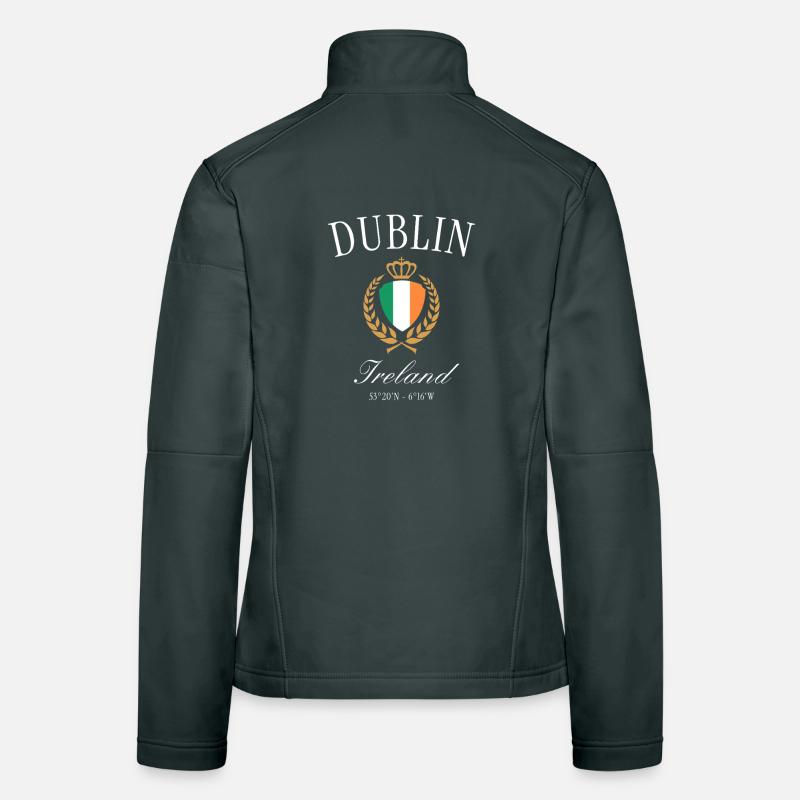 Dublin Irland Wappen Krone – Reise Souvenir Frauen Softshelljacke