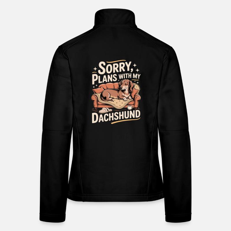 Dackel statt Pläne Frauen Softshelljacke