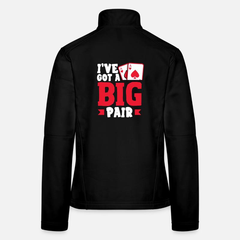 Ich Habe Ein Großes Paar Texas Holdem Poker Frauen Softshelljacke