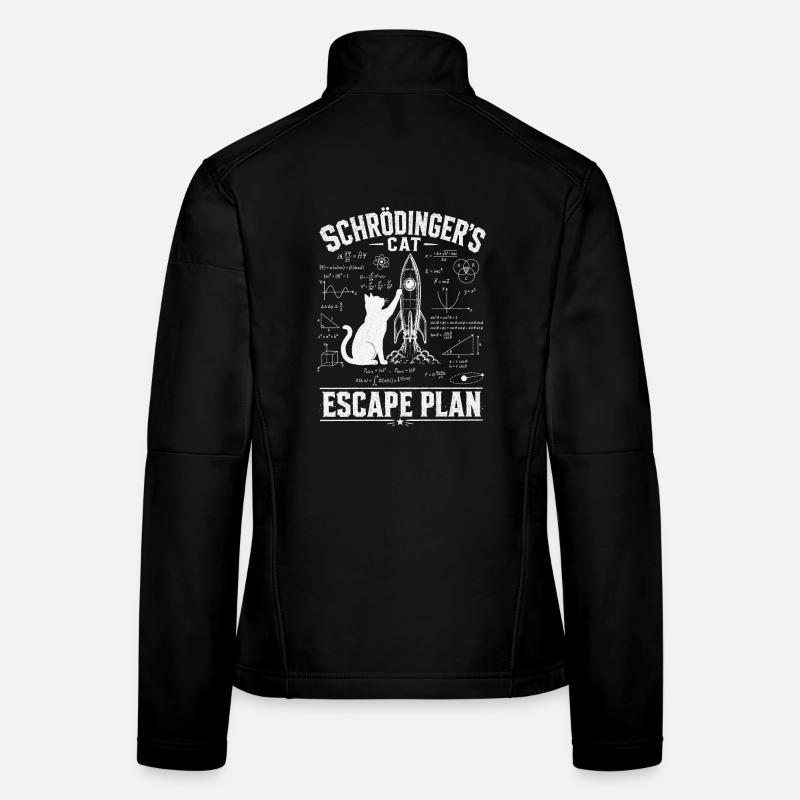 Chemise scientifique Schrödinger Chat Veste en tissu softshell Femme